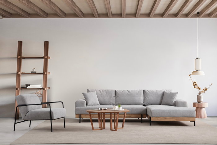 Atelier Del Sofa Eti Oak Right - Gris
